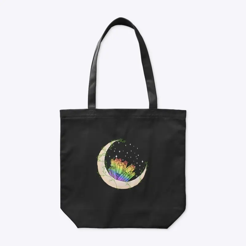 LGBTQ+ Pride Crystal Moon